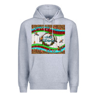 Heather Grey winter blessings leopard Premium Hoodie - LillyAllenDesigns