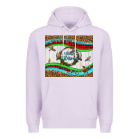 Lilac winter blessings leopard Premium Hoodie - LillyAllenDesigns