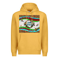Mustard winter blessings leopard Premium Hoodie - LillyAllenDesigns
