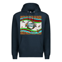 Navy winter blessings leopard Premium Hoodie - LillyAllenDesigns
