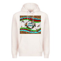 Pale Pink winter blessings leopard Premium Hoodie - LillyAllenDesigns