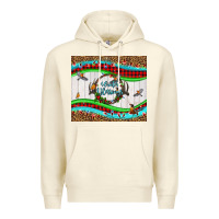 Sandshell winter blessings leopard Premium Hoodie - LillyAllenDesigns