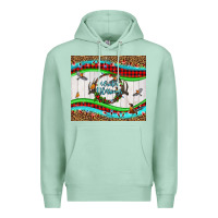 Seafoam winter blessings leopard Premium Hoodie - LillyAllenDesigns