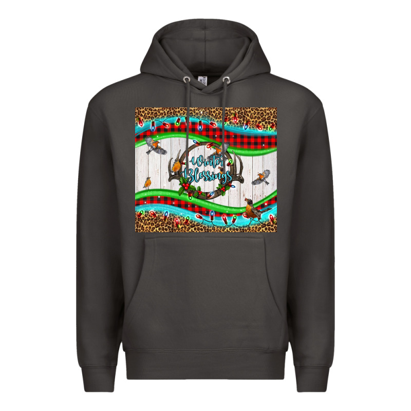 Winter Blessings Leopard Premium Hoodie by LillyAllenDesigns | Teevron