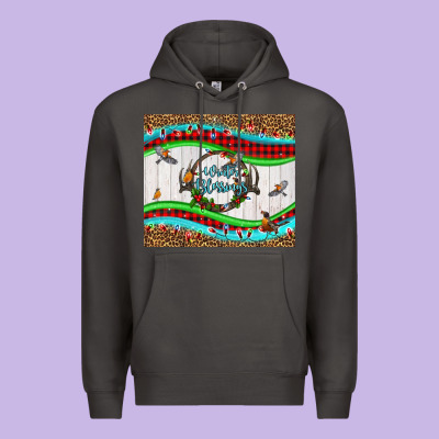 Winter Blessings Leopard Premium Hoodie Designed By Lillyallendesigns