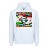 White winter blessings leopard Premium Hoodie - LillyAllenDesigns