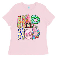 Bubblegum Pink Hop hop Easter gnomies Easter Day Ladies Tee - CowGirlArtShop