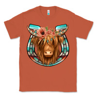 Copper highland cow serape floral headband horseshoe Classic Tee - Jasminsmagicworld