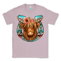 Lilac highland cow serape floral headband horseshoe Classic Tee - Jasminsmagicworld