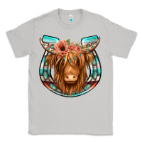 Moon Dust highland cow serape floral headband horseshoe Classic Tee - Jasminsmagicworld