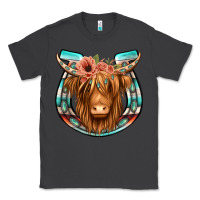 Smoke highland cow serape floral headband horseshoe Classic Tee - Jasminsmagicworld