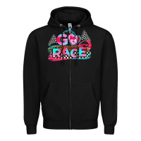 Black go race Zipper Hoodie - AdoDesignShop