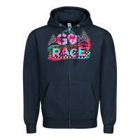 Navy go race Zipper Hoodie - AdoDesignShop