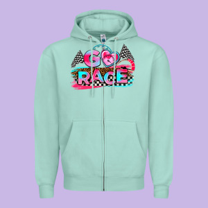Go Race Zipper Hoodie Designed By Adodesignshop