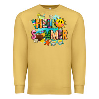 Antique Gold hello summer Premium Sweatshirt - JahusDesignShop