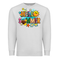 Dove Grey hello summer Premium Sweatshirt - JahusDesignShop