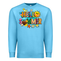 Ocean Blue hello summer Premium Sweatshirt - JahusDesignShop