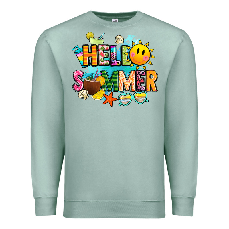 Hello Summer Premium Sweatshirt by JahusDesignShop | Teevron