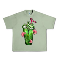 Oil Green Western Cactus Cold Frappe Urban Heavy Tee - FaDigitalArtStudio
