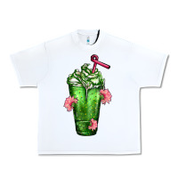 White Western Cactus Cold Frappe Urban Heavy Tee - FaDigitalArtStudio