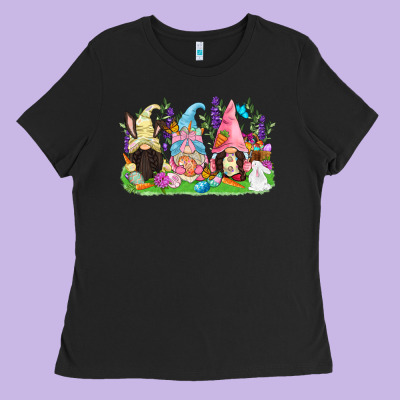 Easter Gnomes Easter Day Ladies Tee Designed By Cowgirlartshop