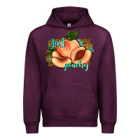 Mauve Wine just peachy 2 Urban Hoodie - JahusDesignShop