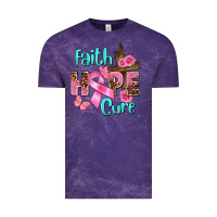 Cloud Purple Faith hope cure Breast Cancer Vintage Tee - FaDigitalArtStudio