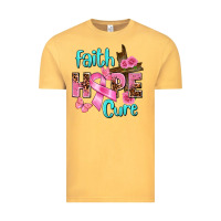 Vintage Mustard Faith hope cure Breast Cancer Vintage Tee - FaDigitalArtStudio