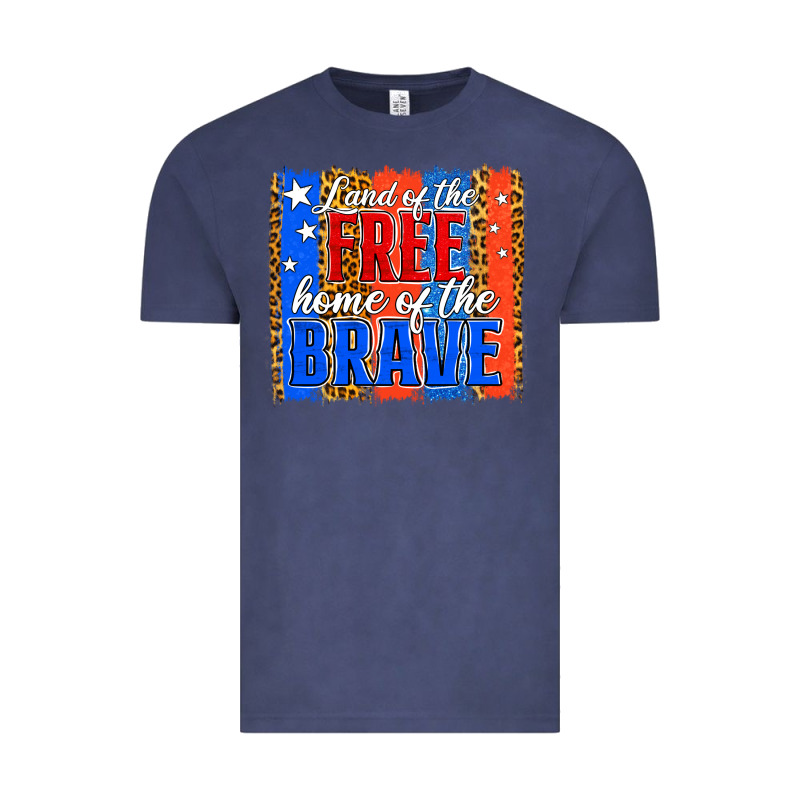 Land Of The Free 4th Of July Brushstroke Vintage Tee by Jasminsmagicworld | Teevron