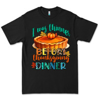 Black i was thinner before thanksgiving dinner Premium Tee - CowGirlArtShop