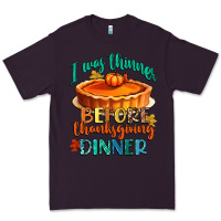 Plum i was thinner before thanksgiving dinner Premium Tee - CowGirlArtShop