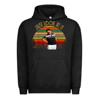 Pigment Black just look at it vintage funny for men women and family t shirt Urban Hoodie - baoMotion