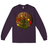 Plum christmas Long Sleeve Tee - BundleAndBundleShop