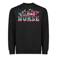 Black nurse with race and  equipment Heavyweight Sweatshirt - AdoDesignShop