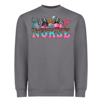 Nurse With Race And  Equipment Heavyweight Sweatshirt | Teevron