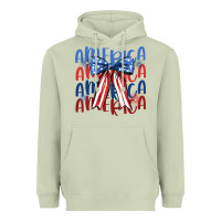 Matcha america ribbon Heavyweight Hoodie - JahusDesignShop