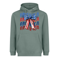 Sage america ribbon Heavyweight Hoodie - JahusDesignShop