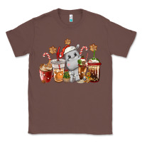 Chestnut hippopotamus coffee cups christmas Classic Tee - CowGirlArtShop