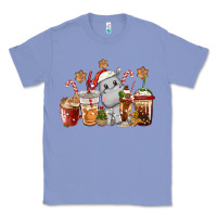 Colony Blue hippopotamus coffee cups christmas Classic Tee - CowGirlArtShop