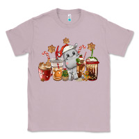 Lilac hippopotamus coffee cups christmas Classic Tee - CowGirlArtShop