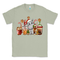 Matcha hippopotamus coffee cups christmas Classic Tee - CowGirlArtShop