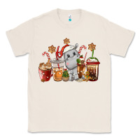 Natural hippopotamus coffee cups christmas Classic Tee - CowGirlArtShop