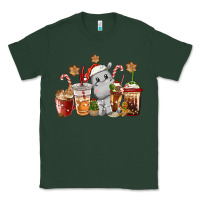 Sports Green hippopotamus coffee cups christmas Classic Tee - CowGirlArtShop