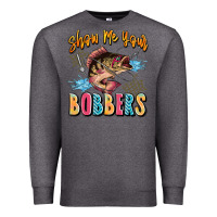 Charcoal Heather show me your bobbers Premium Sweatshirt - JahusDesignShop