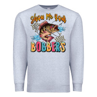 Heather Grey show me your bobbers Premium Sweatshirt - JahusDesignShop