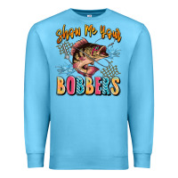 Ocean Blue show me your bobbers Premium Sweatshirt - JahusDesignShop