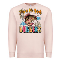 Pale Pink show me your bobbers Premium Sweatshirt - JahusDesignShop