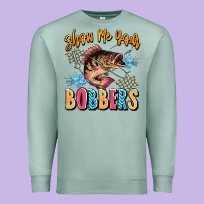 Show Me Your Bobbers Premium Sweatshirt Designed By Jahusdesignshop