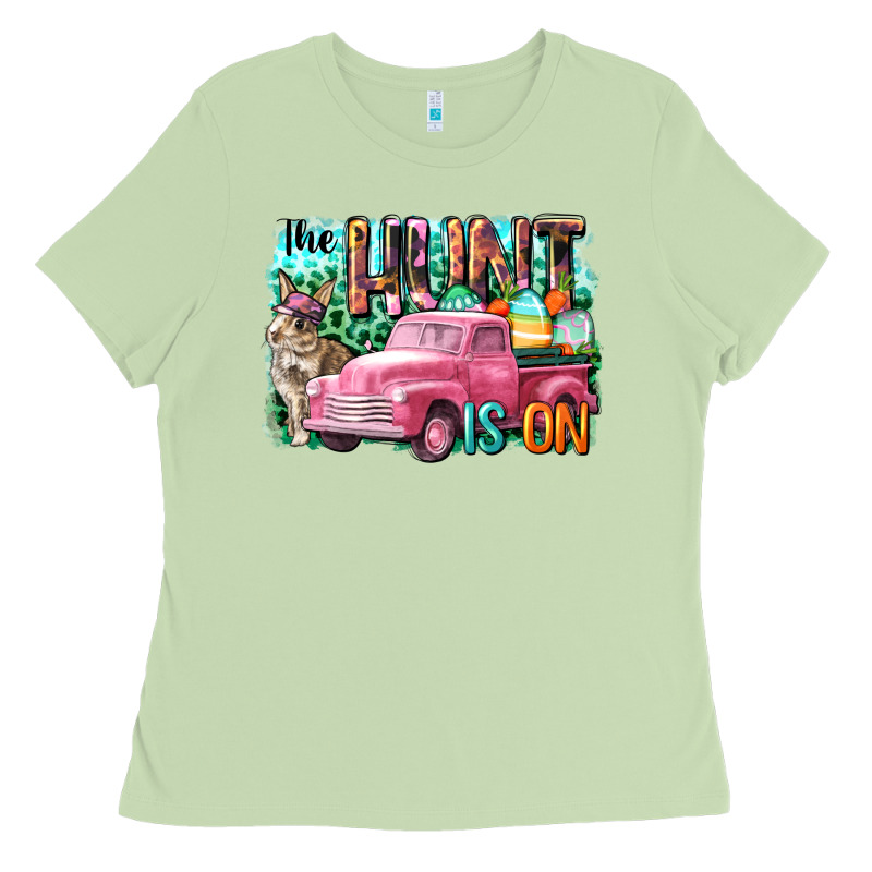 The Hunt Is On Easter Day Ladies Tee by CowGirlArtShop | Teevron