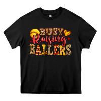 Black busy raising ballers softball Heavy Core Tee - Jasminsmagicworld